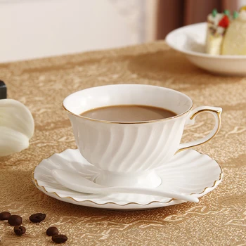 

Simple Nordic Ceramic Coffee Cup Creative High Quality with Handle Afternoon Tea Cups Bardak Office Cup and Saucer Set MM60BYD