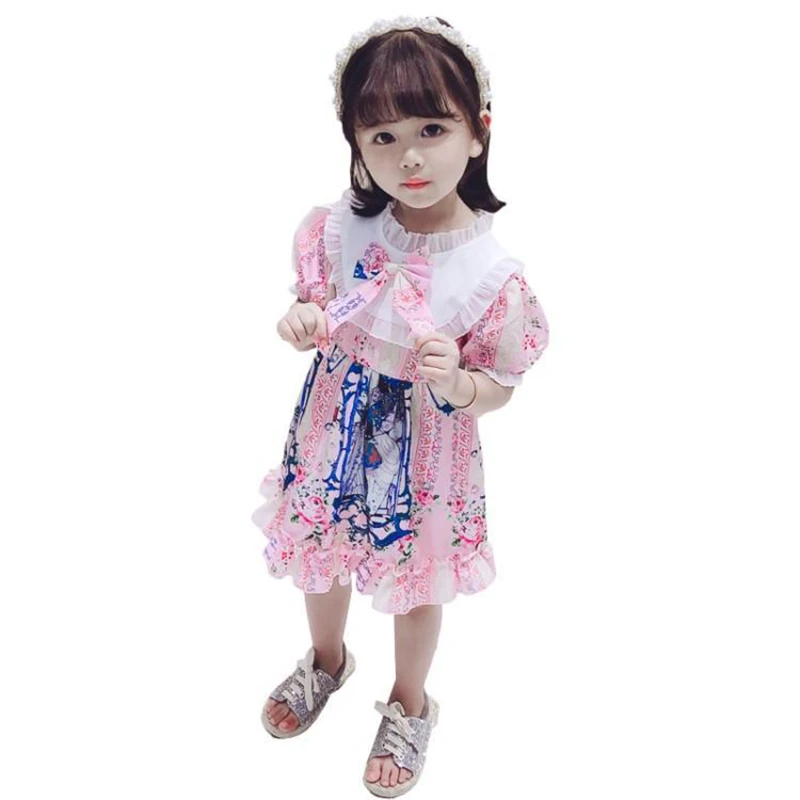 Children summer skirt daily girl lolita dress summer dress new super foreign lolita princess skirt small grils clothing