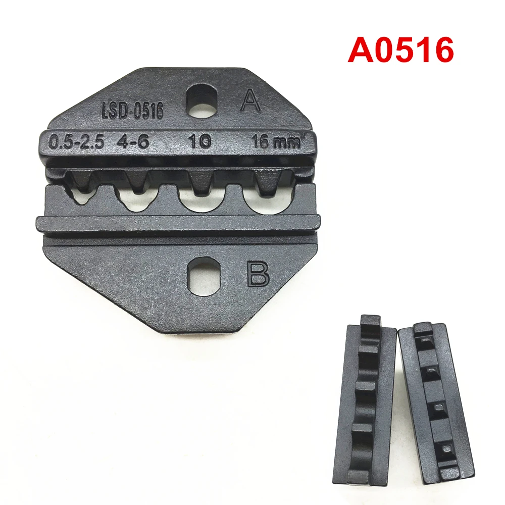 

Crimping jaw A0516 crimping die set for non insulated cable lug terminal 22-6AWG 0.5-16mm2