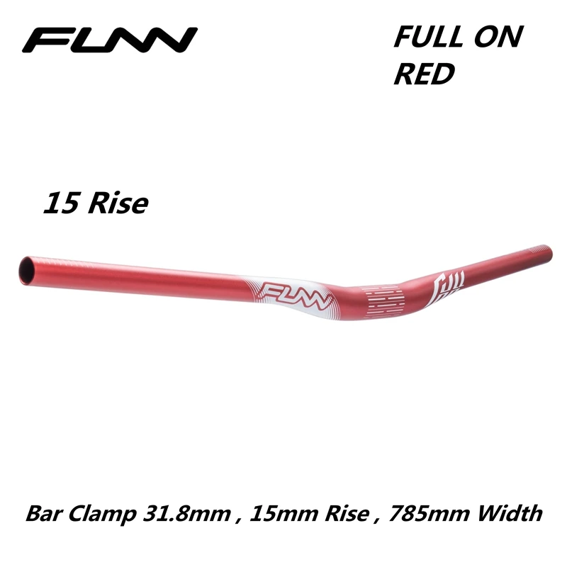 Stryge Rise + 5°ハンドルバーステム、赤、31.8 x 55 mm FUNN Stryge Rise