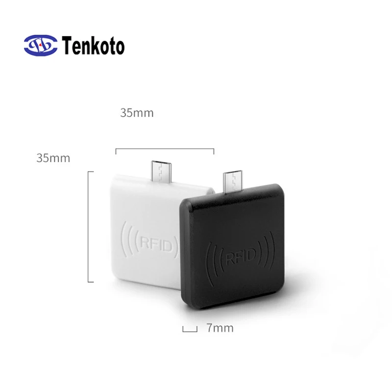 RFID считыватель номера карт Android Micro USB NFC 13,56 МГц RFID считыватель IC 10 бит номер Бесконтактный кредитный без программного обеспечения