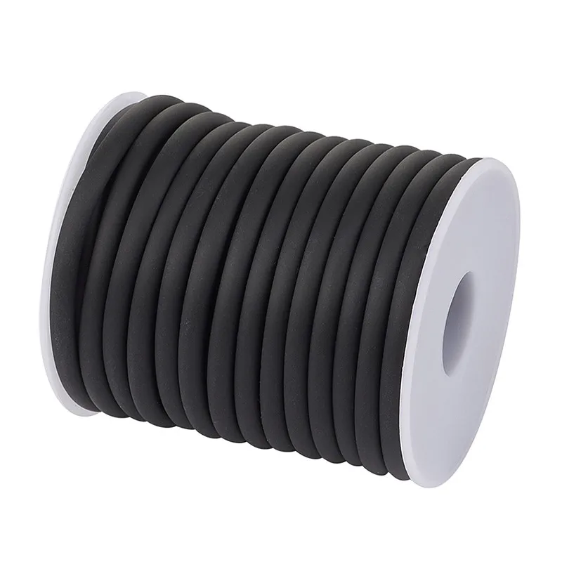 5mm (10m/roll) Silicone Rubber Hollow Cord for Jewelry Making DIY