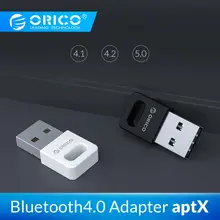 ORICO USB Bluetooth адаптер 4,0 портативный с поддержкой aptX до 20 м Bluetooth 4,0 адаптер для ПК Компьютерная Колонка Беспроводная мышь