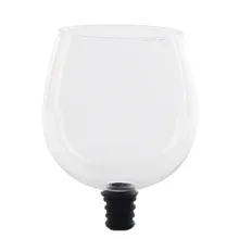 Прозрачный креативный бокал для вина, кружка, декантерный дозатор вина в бутылке, непосредственно для питья с пробковым баром инструменты