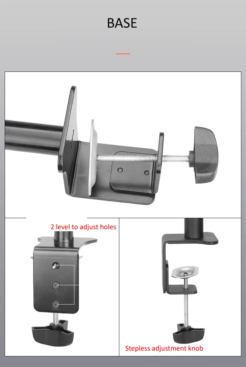 27 bracadeira base monitor montagem braco carga 15kg 010