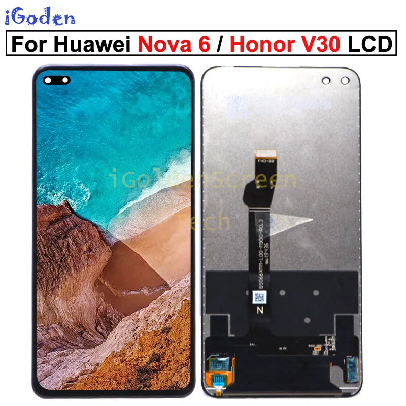 Для huawei Honor V30 ЖК дисплей сенсорный экран дигитайзер AN00 View 30 сборка Замена для Nova 6