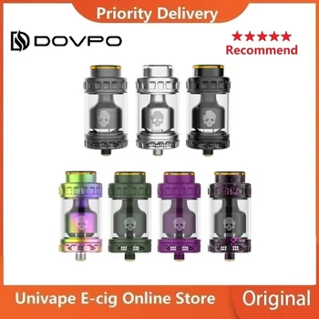 

New Color Dovpo Blotto RTA 2ml Atomizer & 2ml Straight Glass 6ml Ultem &Glass Bubble Tube 26mm Diameter Vape Tank vs Dead Rabbit