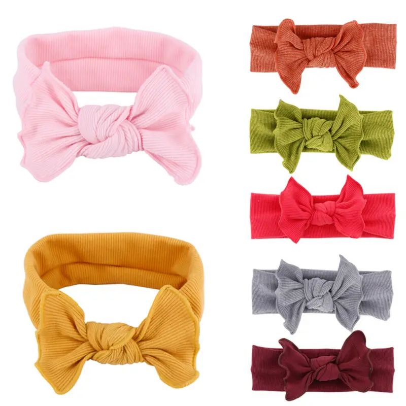

NEW 2020 Baby Toddler Girls Kids Bunny Rabbit Bow Knot Turban Headband Hair Band Headwrap