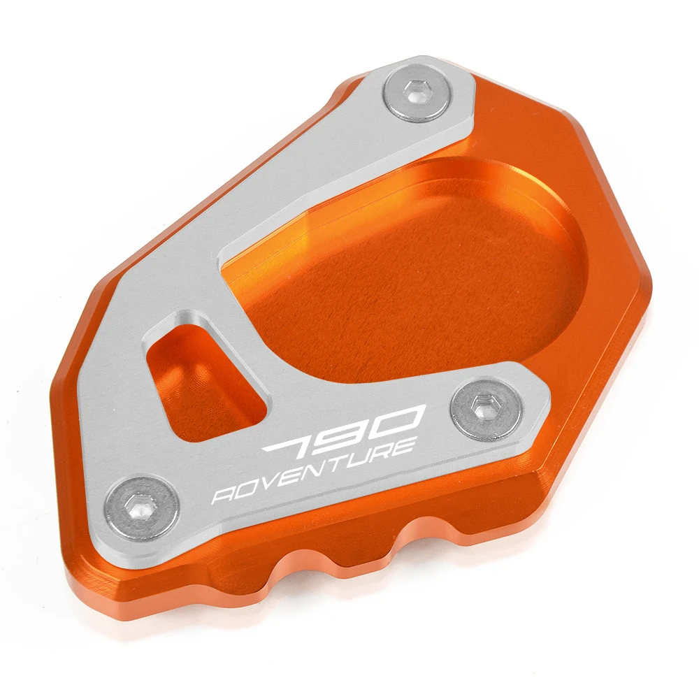 orange silver Аксессуары для мотоциклов CNC боковая подставка для увеличения пластины подставка для KTM 790 Adventure R S 790 Adventure R S - Цвет: orange silver