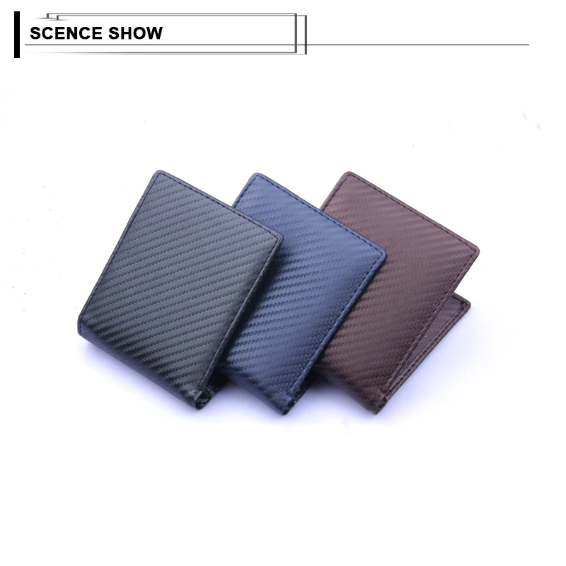 Fashion Men Wallet PU Leather Clutch Bag Thin Slim Bifold Billfold Multi-card Position Credit Card Holder Portable Male Purse