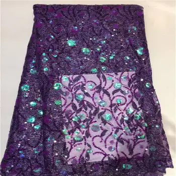 

lace cotton 5 yards sequin lace fabric sequin fabric high quality french lace sequin fabric sky blue for dress ZC66