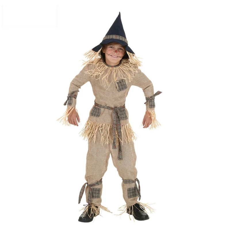 Маскарадный костюм чучела на Хэллоуин; вечерние костюмы волшебника Изумрудного города для детей и мужчин; одежда для выступлений