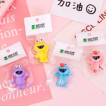 

36 pcs/lot Creative Big eyes Frog Eraser Cute Writing Drawing Rubber Pencil Erasers Stationery For Kids Gifts school suppies