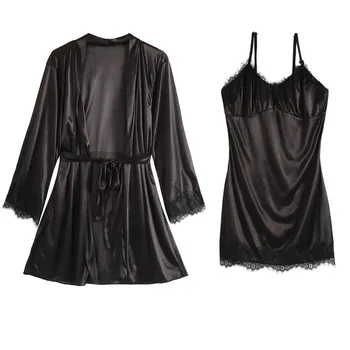 

Plus Size Sexy Lingerie Porno Women Erotic Lace Lingerie Babydoll Nightwear Underwear Lenceria Mujer Sleepwear Dress 2PC Suits