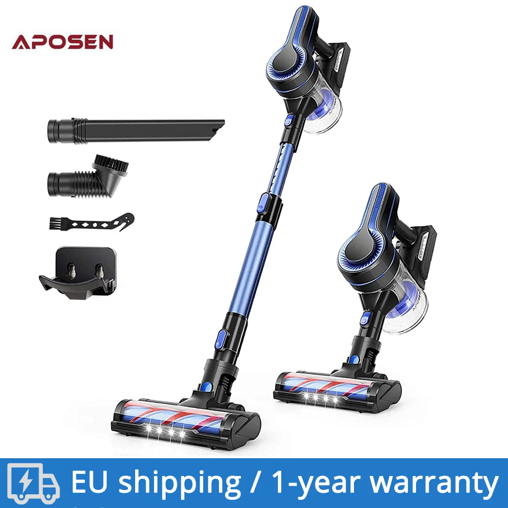 24KPa Suction 250W Brushless Motor APOSEN H250 Cordless Vacuum Cleaner 4 in 1 2200mAh 1.2L Dust Cup Turbo Brush for Floor Carpet | Бытовая