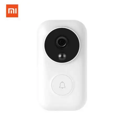 Xiaomi Mi AI видео дверной звонок сенсорный экран Bluetooth 5,0 динамик цифровой дисплей Будильник WiFi смарт соединение динамик - Цвет: Белый