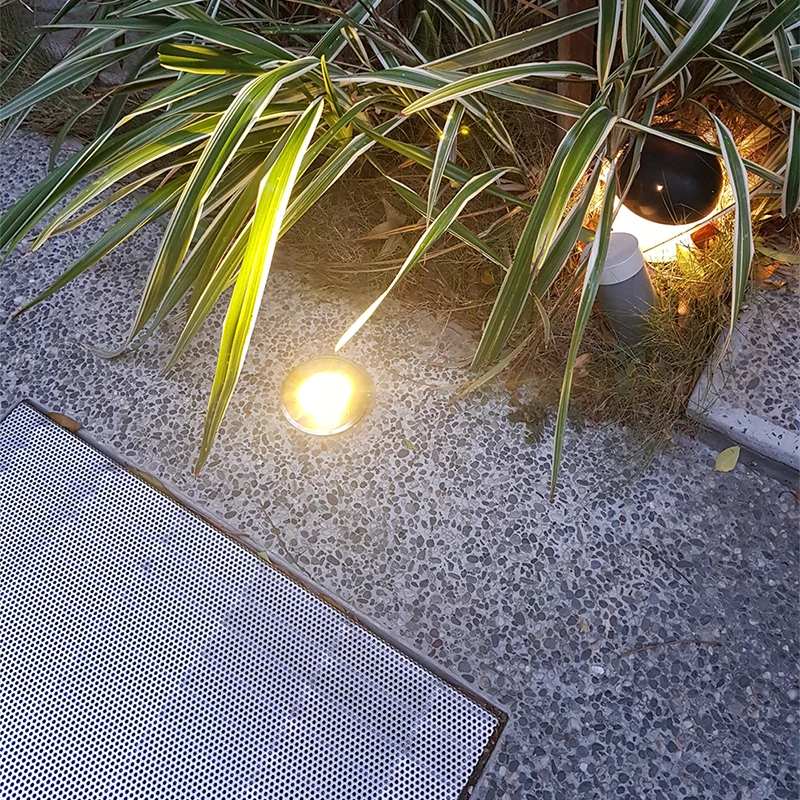 IP67 Waterproof round  3W AC85-265V LED Outdoor Ground Garden Path Floor Underground Buried Yard Lamp