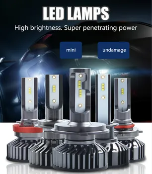 

CARCTR New F2 LED Car Headlights 40W H1 H3 880/881 H7 H11/H8/H9 9005/H10 9006 H4/9003 9004 9007 Modified Led Car Light 1 Pair