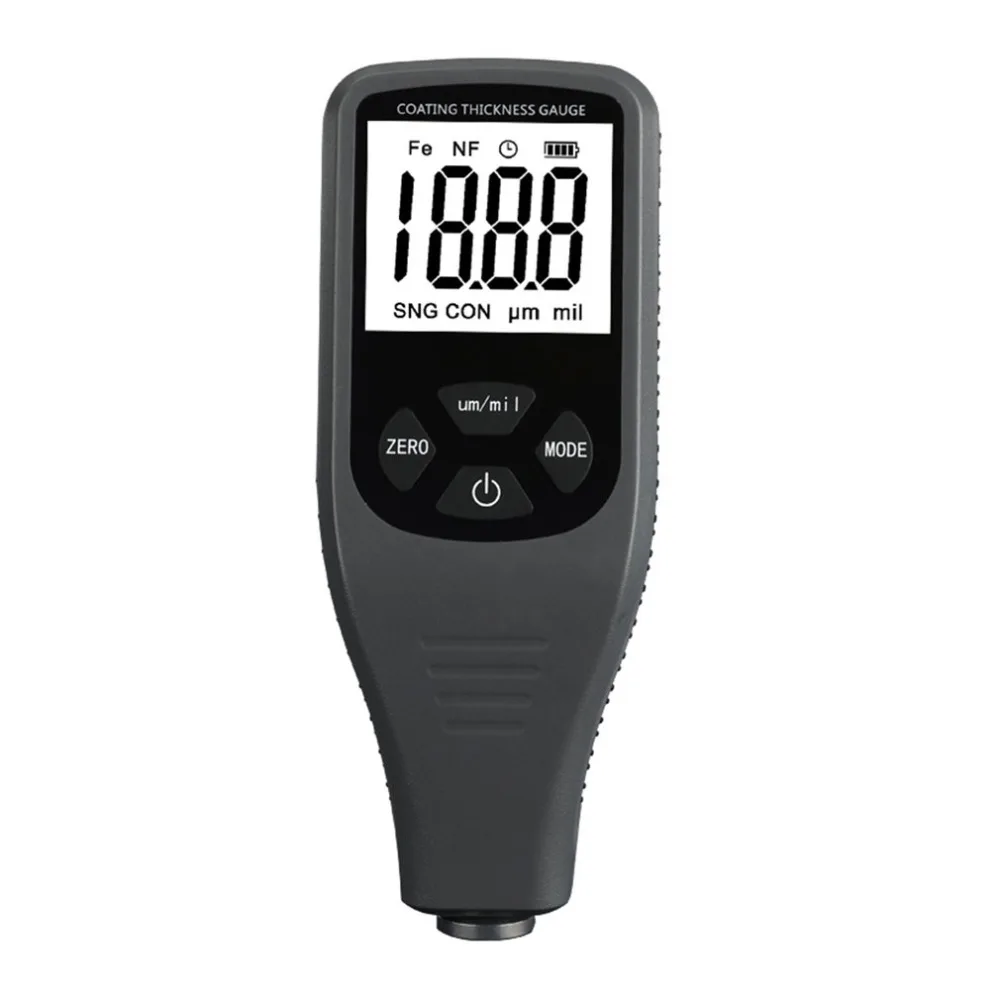 

TC200 LCD Digital Thickness Gauge Coating Meter Car Thickness Meter Thickness Tester Measuring Range 0~1300um with Backlight