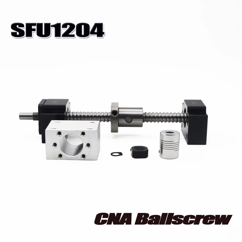 SFU1204 комплект: SFU1204 проката ШВП C7 с конца обработанные + 1204 шариковая гайка + Корпус шариковинтовой передачи + BK/BF10 Конец Поддержка + муфта RM1204