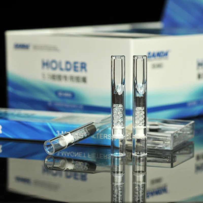 120 шт SANDA 5,5 мм Тонкий сигаретный фильтр Одноразовые женские сигареты держатель магнит, частицы, микропористый фильтр функция