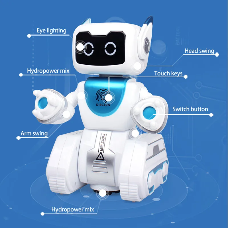Child Learning Toy 2.4G Remote Control Intelligent Robot Gesture Control Touch Sensing Action Figure Programmable Robot Singing 4