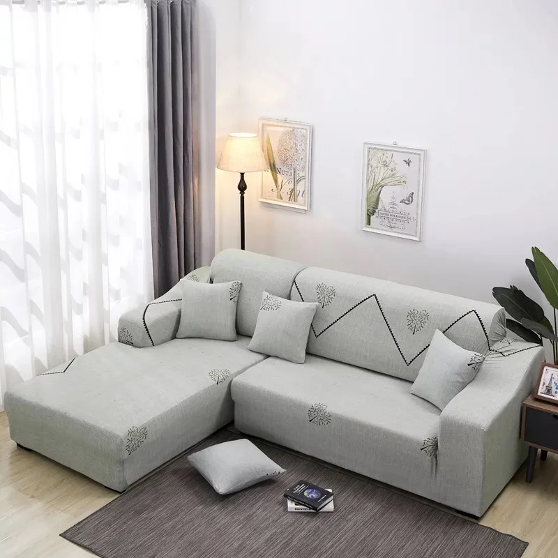 Геометрический простой чехол для дивана нескользящий эластичный Чехол для мебели защитный чехол для дивана l-образный угловой диван для гостиной