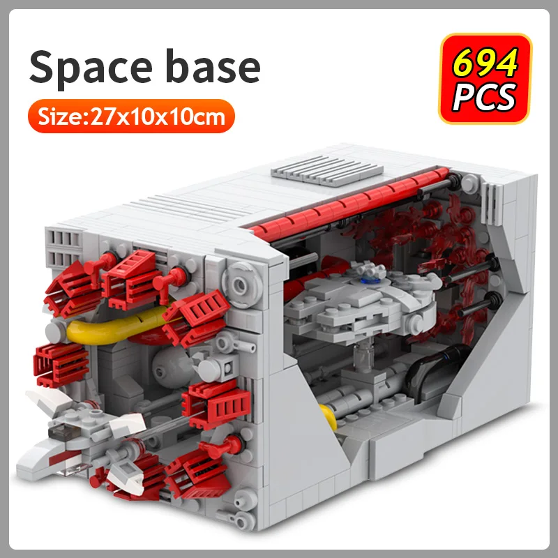 

MOC Ideas SpaceShip Base Bricks Shuttle Satellite Set Station Interstellar Mini Spacecraft Building Blocks Kids DIY Toys Gifts