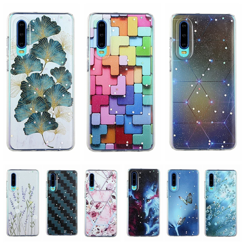 Силиконовый чехол для Samsung A10S A20S A20E A10E Galaxy A50 A70 A30 A10 S блестящий с рисунком листьев |