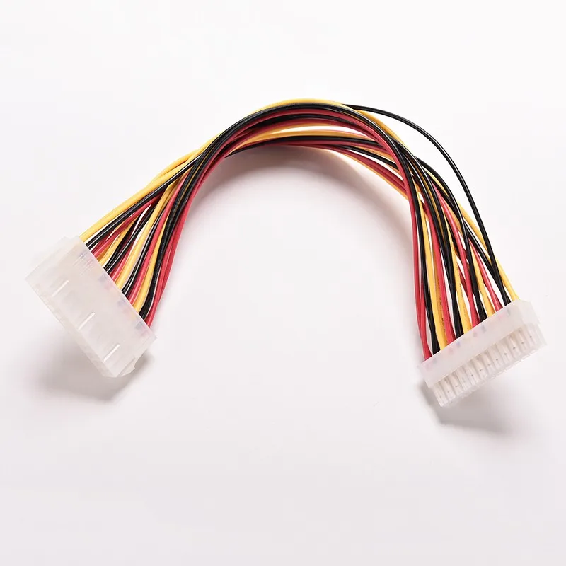 Красочные 30 см ATX 24 Pin штекер 24Pin женский источник питания кабель-удлинитель Внутренний ПК PSU TW мощность свинцовый разъем провода