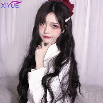 

Wig female long hair natural fluffy long curly hair u-shaped half hood natural seamless fashion hair cover hair extension piece