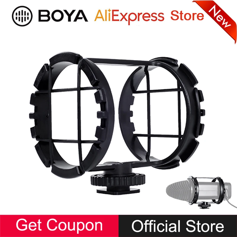 BOYA BY C03 Shock Mount camera Shockmount 1/4 резьба для Zoom H1 VM300PS V02 40 мм 48 направленный микрофон