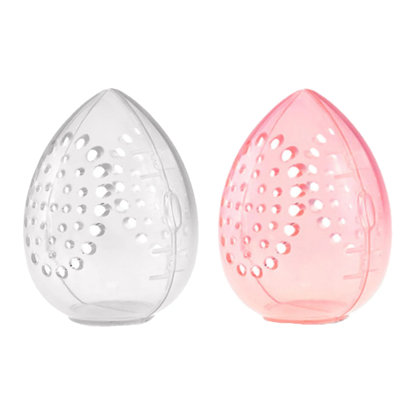 Makeup Sponge Storage Case Multi-hole Moisture-proof Transparent Beauty Sponge Holder Cosmetic Container Stand Teardrop-shaped - Cosmetic Puff - AliExpress