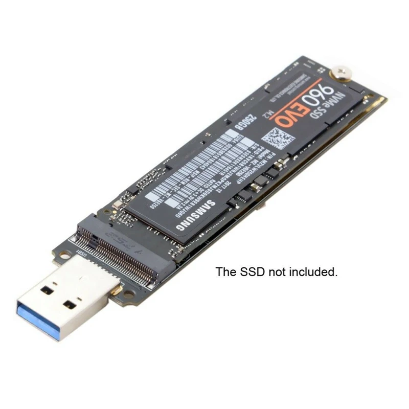 M.2 Nvme Ssd на Usb адаптер, M.2 Ssd на карту типа a, высокая производительность 10 Гбит/с Usb 3,1 Gen 2 мостовой чип, использовать в качестве портативного Ssd, U