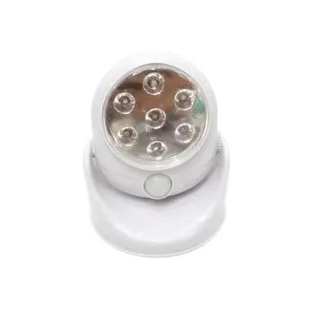 

Cordless Night Light Infrared Motion Sensor Lamp 360 Degree Rotation Wall Closet Nightlight for Corridor Staircase Hallway Toile