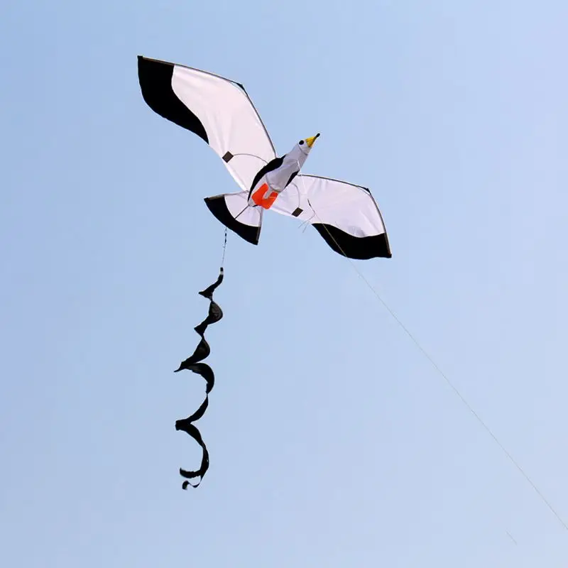 3D Colorful Seagull Kite Stunt Kite Flying Easy Assembled Outdoor Sport Kite for Kids