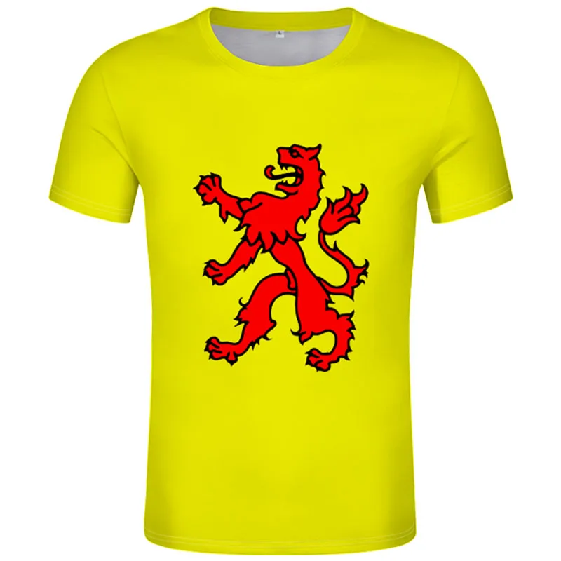 Zuid Holland Shirt Free Custom Hemd Nome Numero Den Haag T-Shirt Metallica Di Multicolor Stampa Delft Bandiera Parola Nederland Vestiti