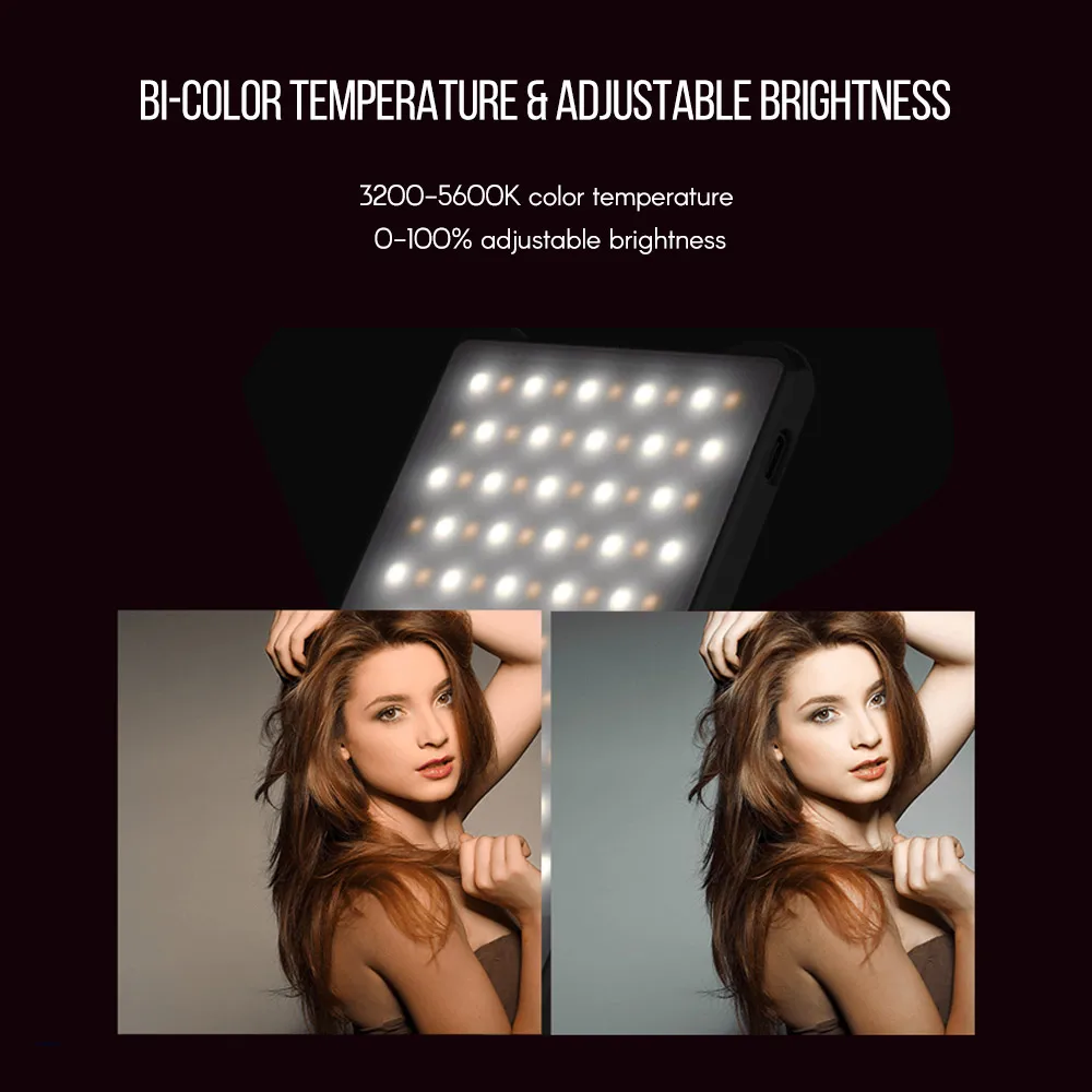 YONGNUO YN125 Mini LED Fill Light Photography Lamp 120pcs LEDs Dimmable 3200-5600K for Live Video Group Photos Selfie Taking