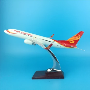 

30cm HNA Boeing 737 Aircraft Model Decoration China Hainan Airlines B737 Airplane Model Kit Diecast Scale 1:120 Souvenir Toys
