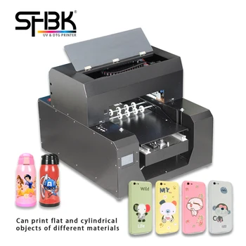 Günstige A3 UV Zylinder Drucker Inkjet Touch Control Panel Mit Fünf-farbe Tinte Set Weit Verbreitet, Abnehmbare Rotierenden Körper Kostenloser Versand