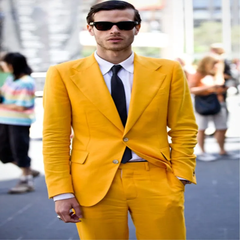 

Groom Tuxedos Men Casual Suit Men Wedding Prom Party Suits Brides Groomsman Suit (Jacket + Pants) terno Custom Made 17