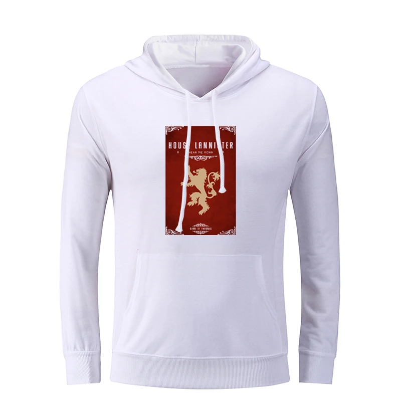 Игра престолов House Lannister of Casterly Rock Hear Me Roar Мужская графическая толстовка с капюшоном струны пуловер с капюшоном подарок