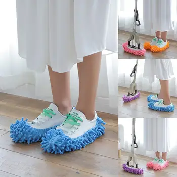 

1pcs Floor Dust Cleaning Slippers Shoe Lazy Mopping Shoes Home Clean Cover Mop Tool Shoes Cleaning Wipe Caps House W2U2