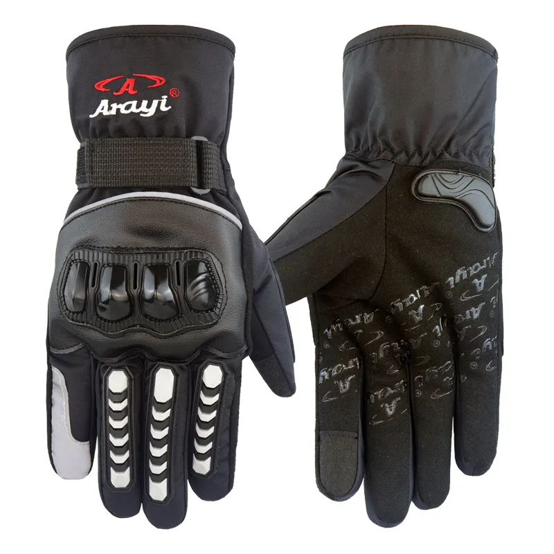 Мотоциклетные Перчатки 100% водонепроницаемые ветрозащитные зимние теплые
