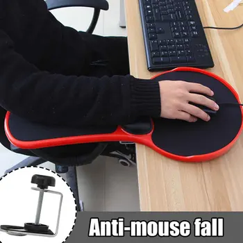 

Non-Slip Home Office Mouse Pads Attachable Wrist Rests Computer Arm Support Table Soft Ergonomic Protective Chair Extender