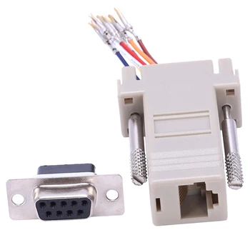 

RS232 DB9 Female to RJ45 Female F/F Modular Adapter Connector
