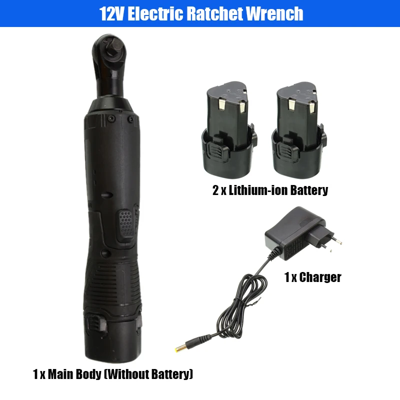 Электрический ключ с трещоткой able12v 18V 28V 3/8 ''литий ионный аккумулятор