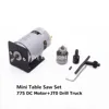 12V/24V Mini Table Saw Set 775 DC Motor+JT0/B10/B12 Drill Truck with holder for Wood Saw cutting Sander Saw-Blade ► Photo 3/6