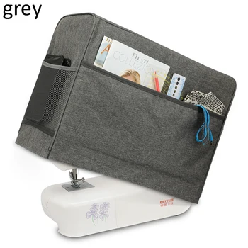 

1PCS Waterproof Sewing Machine Dust Cover Sewing Equipment Dust Cover With 3 Pockets Sewing Machine Storage Bag Accessories