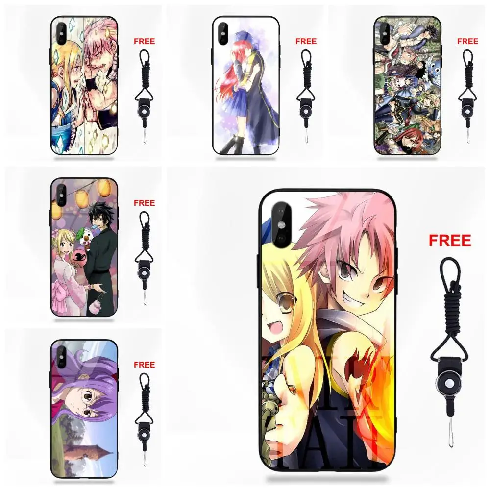 

Rare Anime Fairy Tail For Huawei Honor 7X P20 Lite Mate 10 Pro For Galaxy S8 S9 Plus Redmi 5 Note 5A 6 Tempered Glass Cell Bags